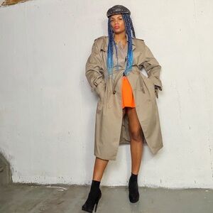 Vintage Beige Trench Coat, fits 12